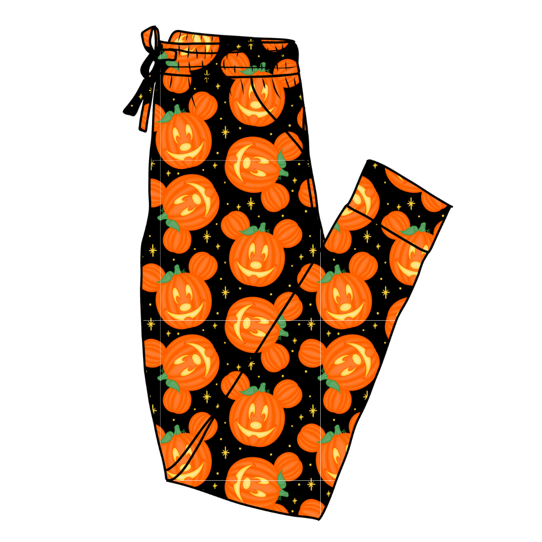 Pumpkin Ears Daze Adult Bamboo Joggers - Pre Order