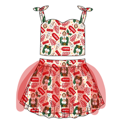 World's Best Elf Glimmer Tulle Skirt Set - Knit - Pre Order - Christmas Special