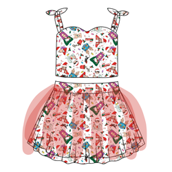 Holiday Harmony Glimmer Tulle Skirt Set - Knit - Pre Order - Christmas Special