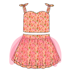 Bubblegum Bells Glimmer Tulle Skirt Set - Knit - Pre Order - Christmas Special
