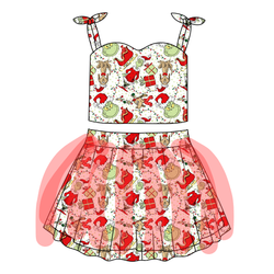 Mistle Toe & Mischief Glimmer Tulle Skirt Set - Knit - Pre Order - Christmas Special
