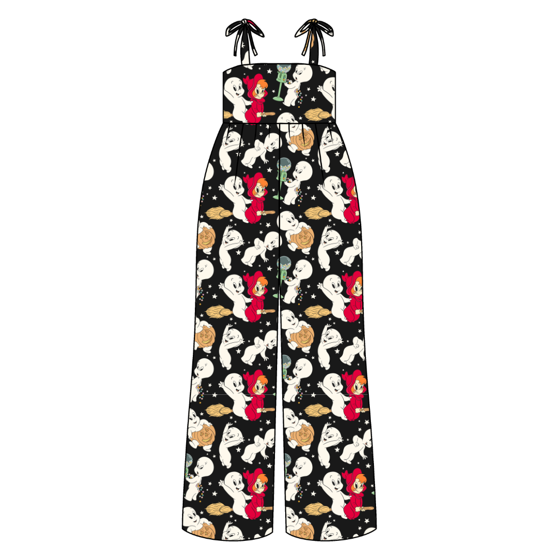 Favorite Ghost Rene Adult Shoulder Tie Jumpsuit Bamboo - Pre Order