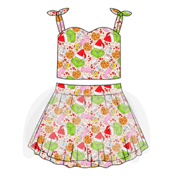 Heart of Whoo Ville Glimmer Tulle Skirt Set - Knit - Pre Order - Christmas Special