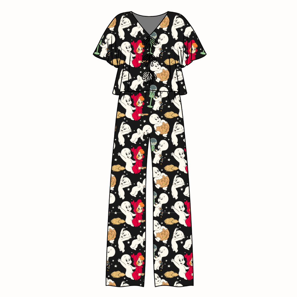 Favorite Ghost - Lollipop Women's Front Tie Set Bamboo - Pre Order