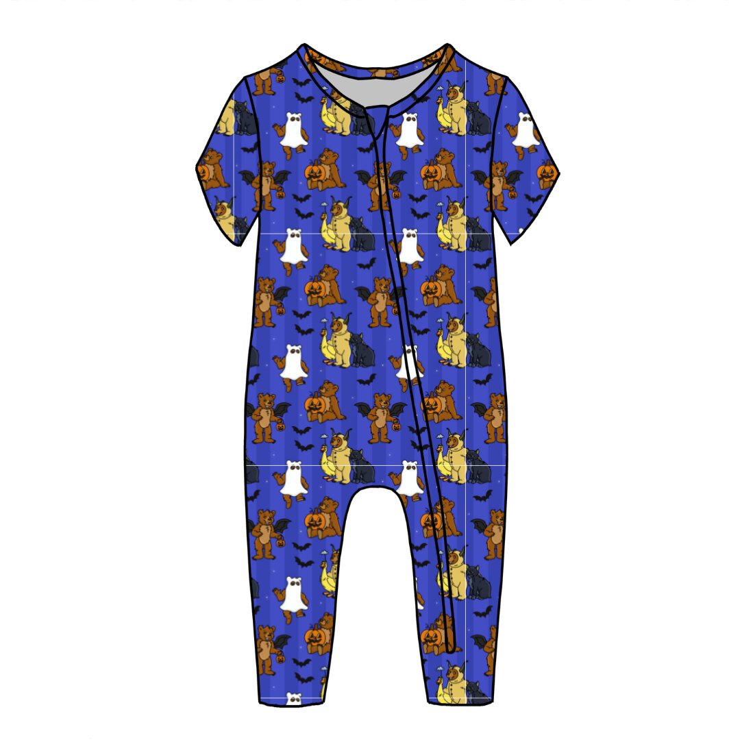 Goblin Night Dandelion Short Sleeve Sleeper Bamboo - PRE ORDER