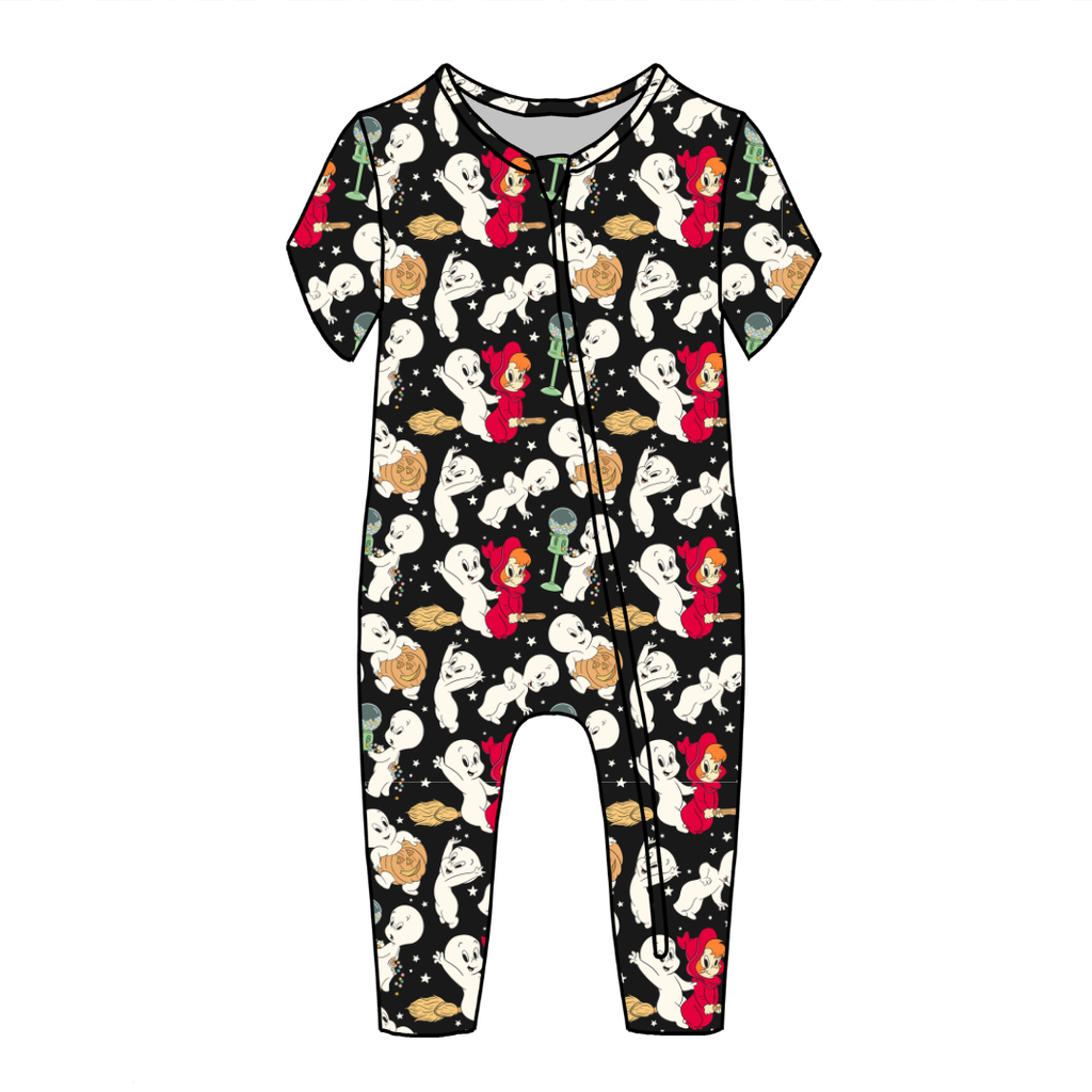 Favorite Ghost Dandelion Short Sleeve Sleeper Bamboo - PRE ORDER