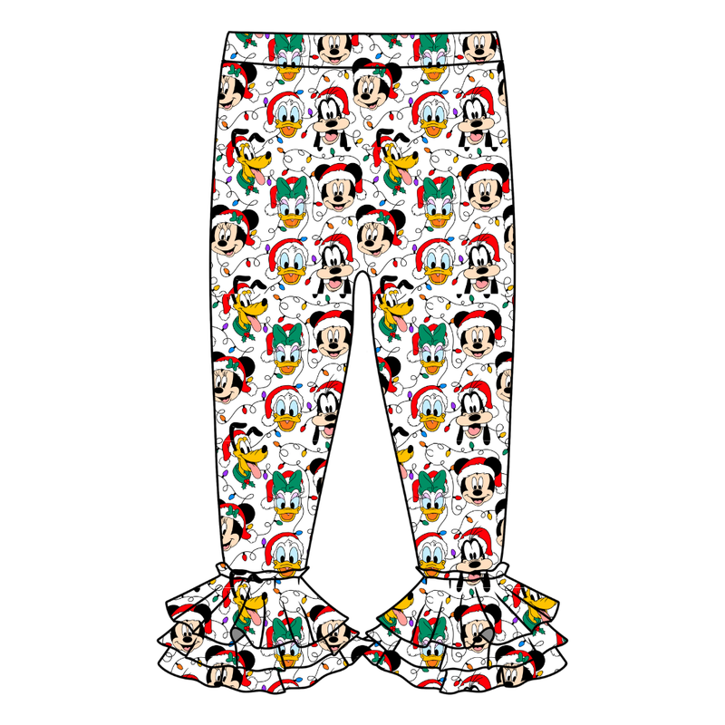 Jolly Holiday Crew Juniper Ruffle Leggings - Knit - Pre Order - Christmas Special