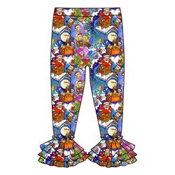 D oh Holy Night Juniper Ruffle Leggings - Knit - Pre Order - Christmas Special
