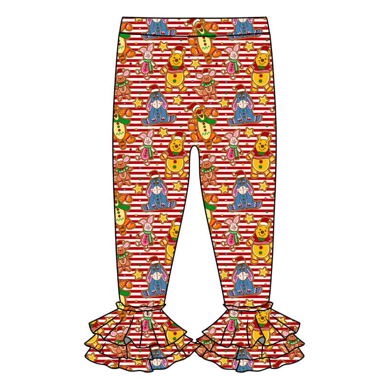 Hunny Acre Cookies Juniper Ruffle Leggings - Knit - Pre Order - Christmas Special
