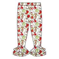 Mistle Toe & Mischief Juniper Ruffle Leggings - Knit - Pre Order - Christmas Special