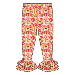 Baking Spirits Bright Juniper Ruffle Leggings - Knit - Pre Order - Christmas Special
