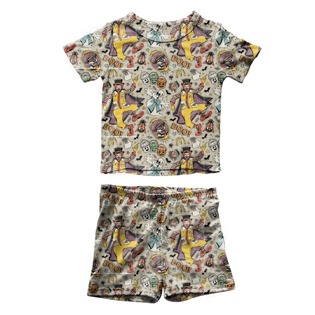 Midnight Snack Squad Fawn Short Sleeve Short Set Bamboo - PRE ORDER
