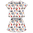 Crusin' Orchid Ruffle Short Sleeve Short Set Bamboo - PRE ORDER