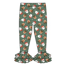 Sleigh Bell Dreams Juniper Ruffle Leggings - Knit - Pre Order - Christmas Special