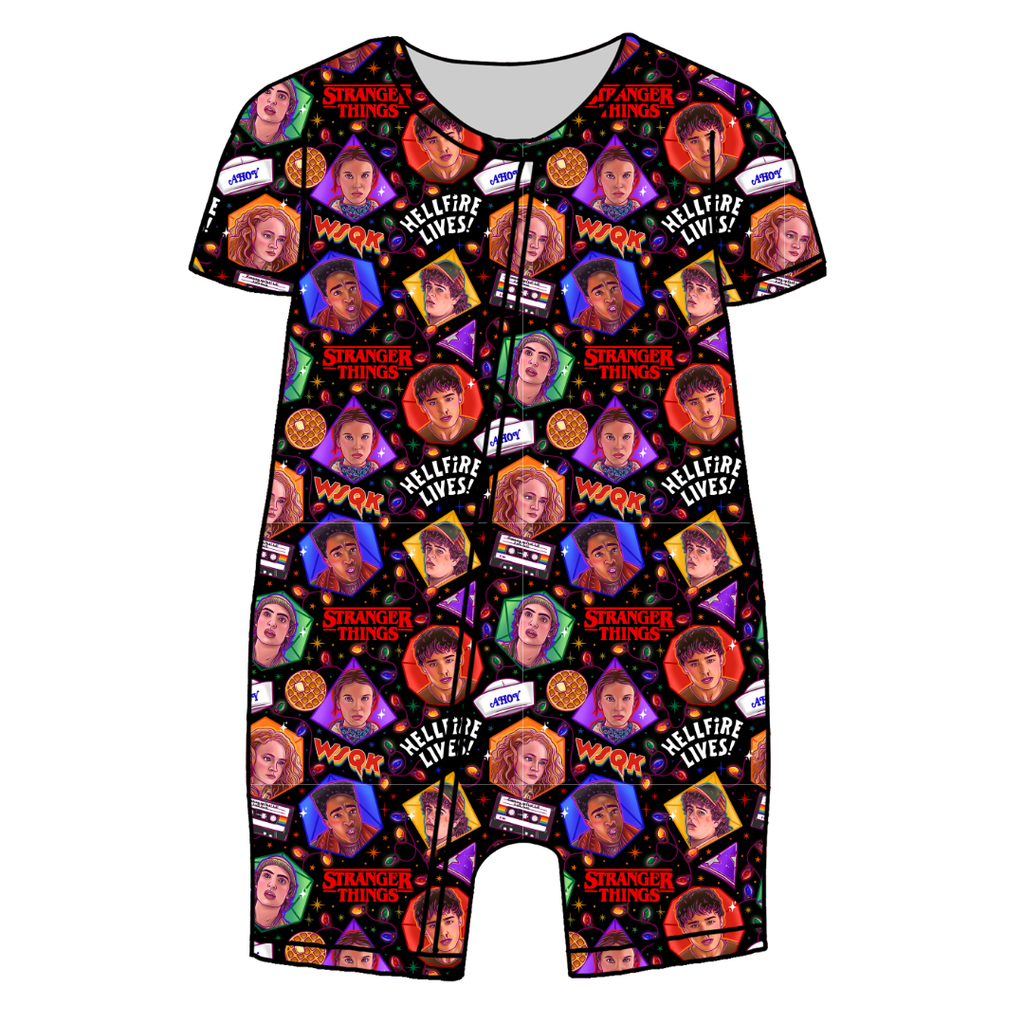 Upside Down Night Bliss Short Sleeve Zippy Bamboo - PRE ORDER