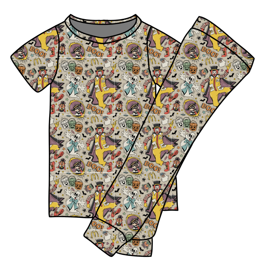 Midnight Snack Squad Cozy Bamboo Short Sleeve Pants Set - PRE ORDER