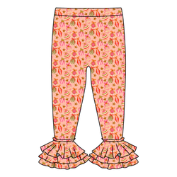 Bubblegum Bells Juniper Ruffle Leggings - Knit - Pre Order - Christmas Special