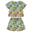 Painted Skys Orchid Ruffle Short Sleeve Short Set Bamboo - PRE ORDER