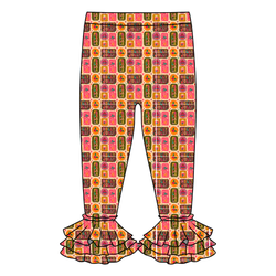 Holly Jolly Holiday Juniper Ruffle Leggings - Knit - Pre Order - Christmas Special