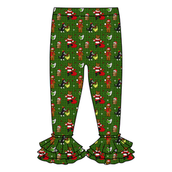Cozy Cabin Christmas Juniper Ruffle Leggings - Knit - Pre Order - Christmas Special