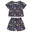 The Babe Orchid Ruffle Short Sleeve Short Set Bamboo - PRE ORDER
