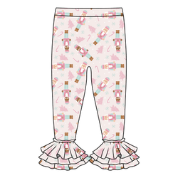 Sugarplum Juniper Ruffle Leggings - Knit - Pre Order - Christmas Special