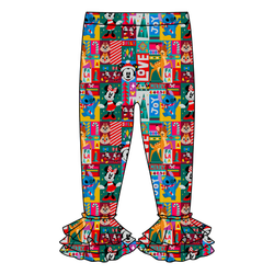 Jolly Patchwork Juniper Ruffle Leggings - Knit - Pre Order - Christmas Special