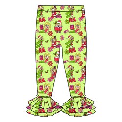 Merry Girl Era Juniper Ruffle Leggings - Knit - Pre Order - Christmas Special