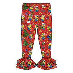 Holiday Shenanigans Juniper Ruffle Leggings - Knit - Pre Order - Christmas Special