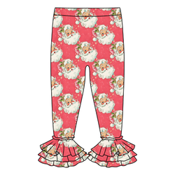 Jingle All the Way Juniper Ruffle Leggings - Knit - Pre Order - Christmas Special