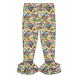 Paws & Claus Juniper Ruffle Leggings - Knit - Pre Order - Christmas Special