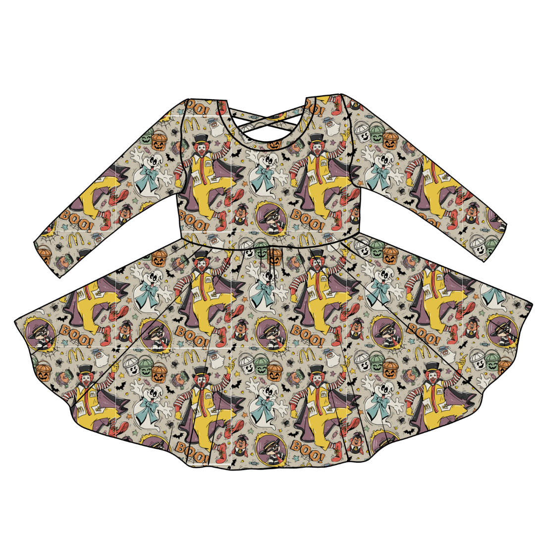 Midnight Snack Squad - Violet Cross Back Long Sleeve Knit - PRE ORDER