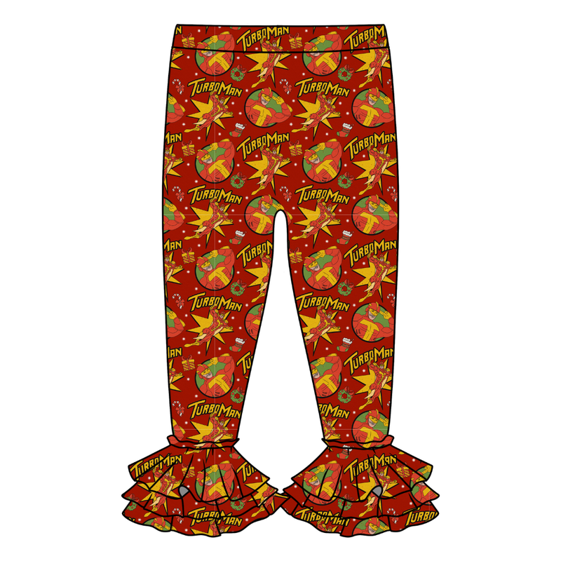 Turbo Juniper Ruffle Leggings - Knit - Pre Order - Christmas Special