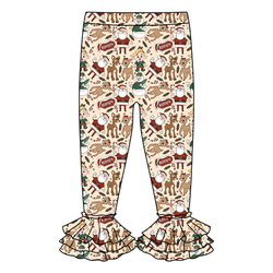 Red Nose Juniper Ruffle Leggings - Knit - Pre Order - Christmas Special