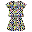 Magic School  Days Orchid Ruffle Short Sleeve Short Set Bamboo - PRE ORDER
