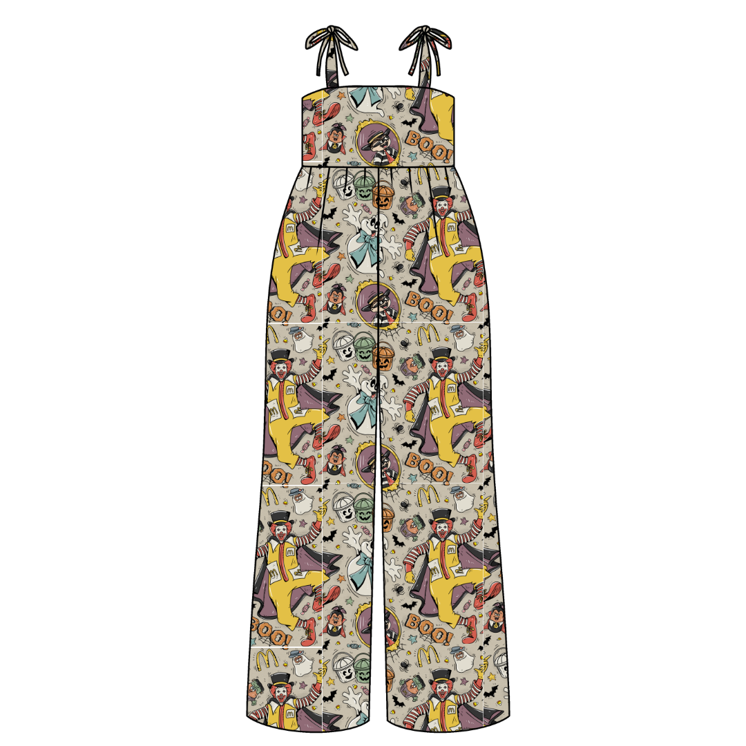 Midnight Snack Squad Rene Adult Shoulder Tie Jumpsuit Bamboo - Pre Order