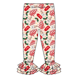 Tree Cakes Juniper Ruffle Leggings - Knit - Pre Order - Christmas Special