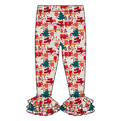 Milk & Mischief Juniper Ruffle Leggings - Knit - Pre Order - Christmas Special