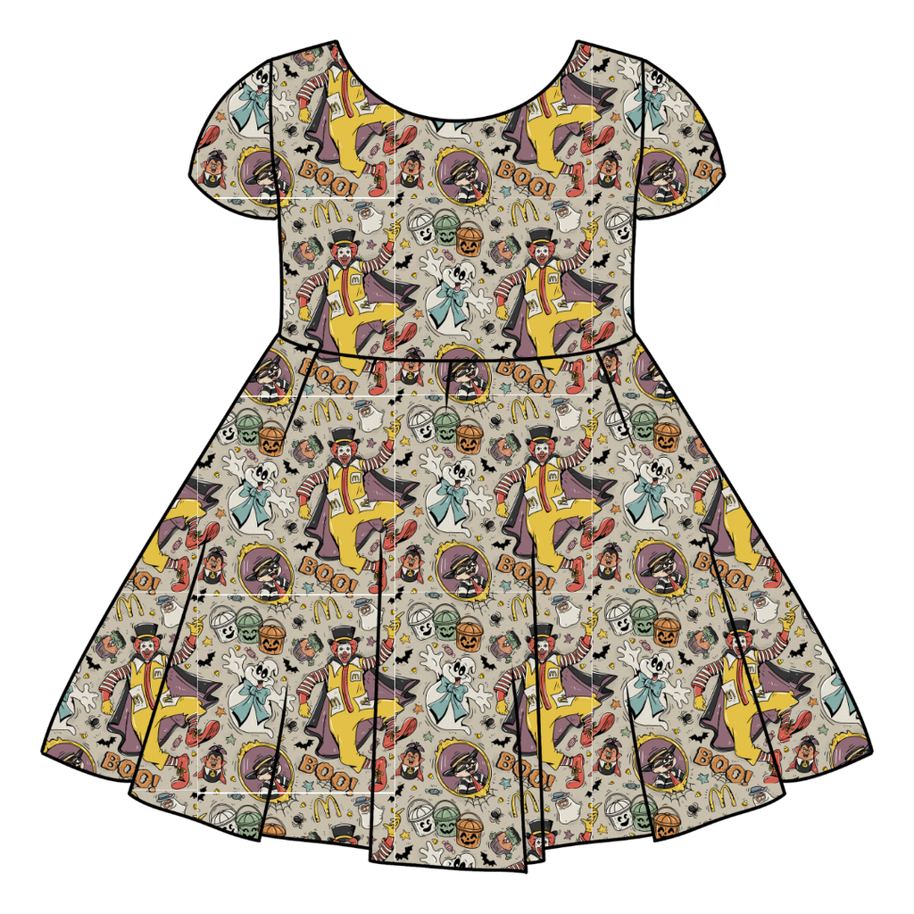 MIDNIGHT SNACK SQUAD - Honey Girl's Twirl Dress Bamboo - PRE ORDER