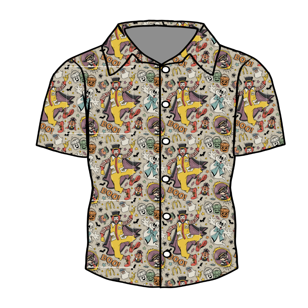 Midnight Snack Squad - Twilight Men's Button Down Bamboo - Pre Order