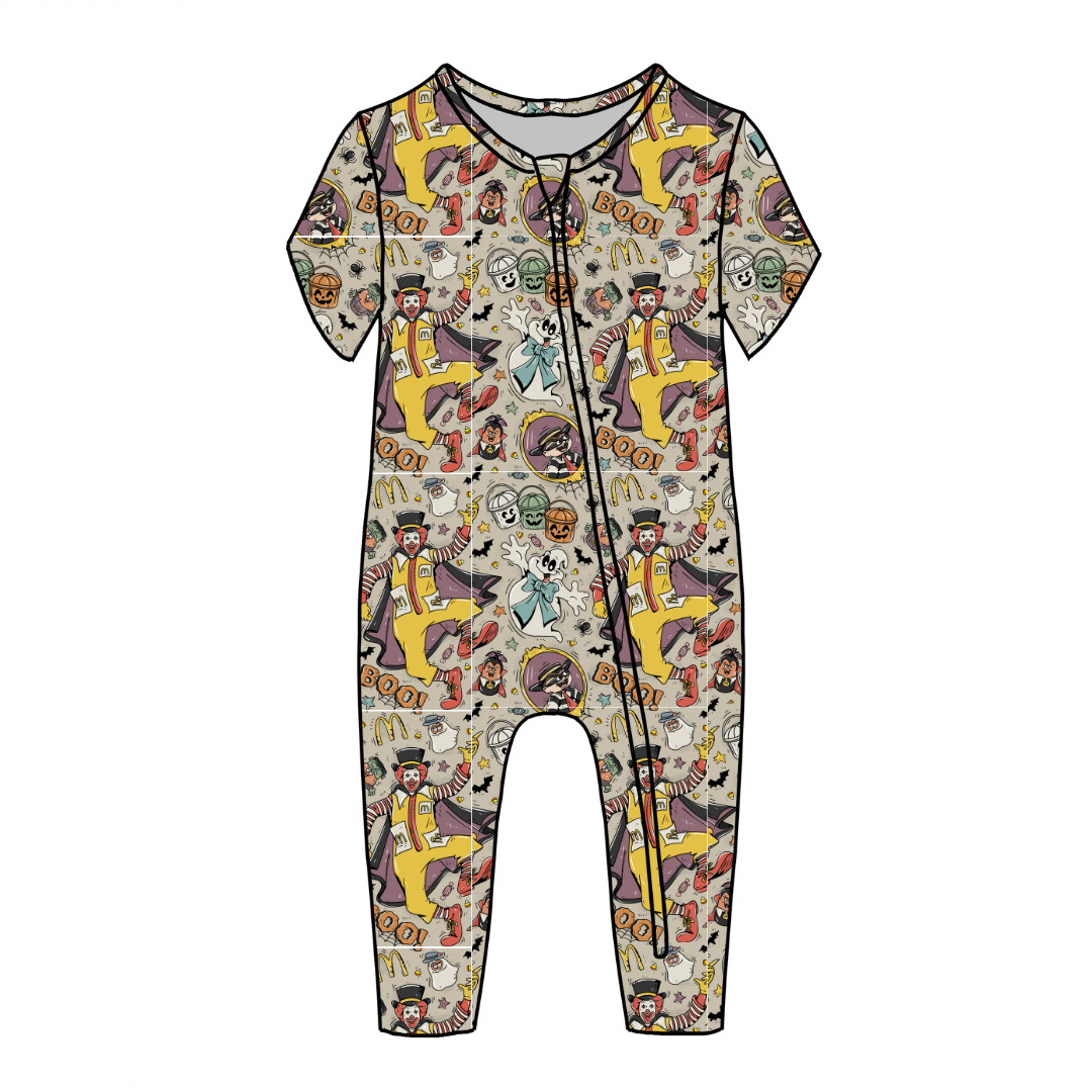 Midnight Snack Squad Dandelion Short Sleeve Sleeper Bamboo - PRE ORDER