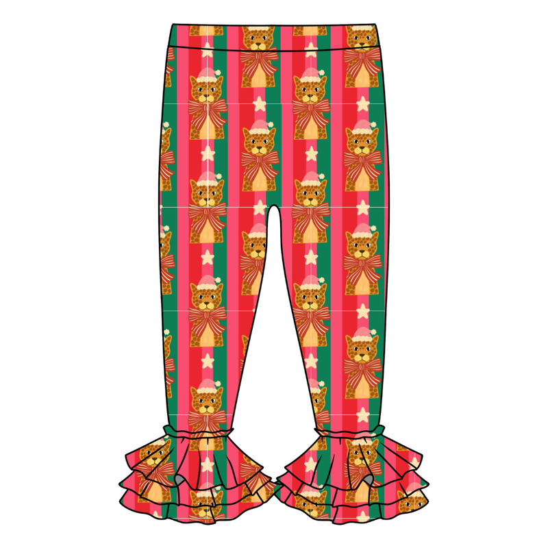 Festive & Fierce Juniper Ruffle Leggings - Knit - Pre Order - Christmas Special