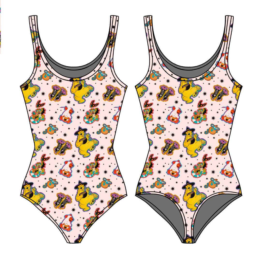 Halloween Bear Sapphire Women's Bamboo Leotard - Pre Order