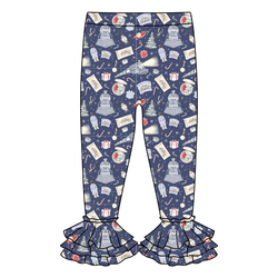 Believe Juniper Ruffle Leggings - Knit - Pre Order - Christmas Special