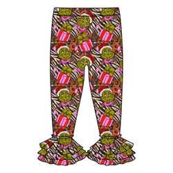 Pretty Mean Christmas Juniper Ruffle Leggings - Knit - Pre Order - Christmas Special