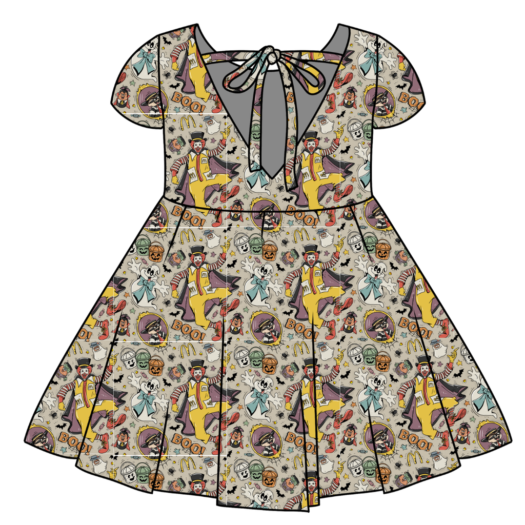 MIDNIGHT SNACK SQUAD - Honey Girl's Twirl Dress Bamboo - PRE ORDER