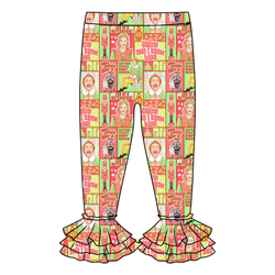 Someone Needs a Hug Juniper Ruffle Leggings - Knit - Pre Order - Christmas Special