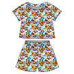 Sweet as Honey Orchid Ruffle Short Sleeve Short Set Bamboo - PRE ORDER