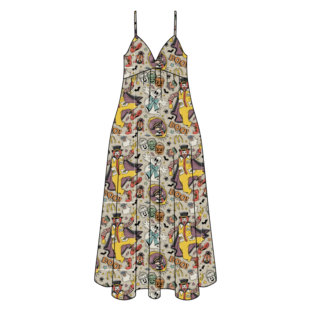 Midnight Snack Squad Harper Women's Low Back Dress Bamboo - Pre Order
