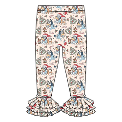 Heeler Holiday Juniper Ruffle Leggings - Knit - Pre Order - Christmas Special